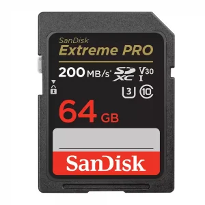 کارت حافظه SDXC سن دیسک مدل Extreme Pro V30 کلاس 10 استاندارد UHS-I U3 سرعت 200mbps ظرفیت 64 گیگابایت