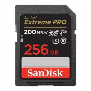 کارت حافظه SDXC سن دیسک مدل Extreme Pro V30 کلاس 10 استاندارد UHS-I U3 سرعت 200MB/s ظرفیت 256 گیگابایت