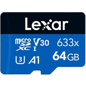 کارت حافظه‌ microSDXC لکسار مدل 633X کلاس 10 استاندارد UHS-I U3 سرعت ظرفیت 64 گیگابایت