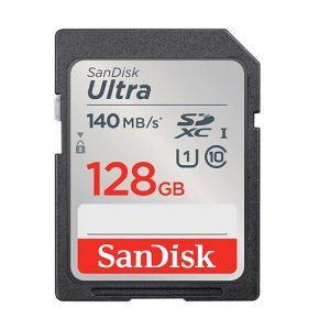 کارت حافظه SDXC سن دیسک مدل Ultra کلاس 10 استاندارد UHS-I U1 سرعت 140MBps ظرفیت 128 گیگابایت