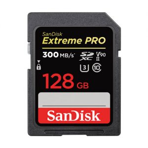 کارت حافظه SDXC سن دیسک مدل Extreme Pro V90 کلاس 10 استاندارد UHS-II U3 سرعت 300mbps ظرفیت 128 گیگابایت