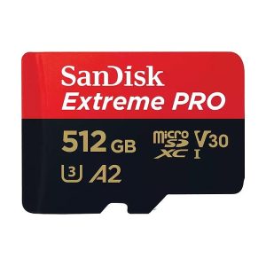 کارت حافظه MicroSDXC سن دیسک مدل Extreme Pro 4k استاندارد UHS-I U3- A2سرعت 200MBps ظرفیت 512 گیگابایت