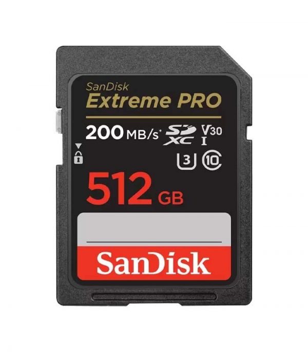 کارت حافظه SDXC سن دیسک مدل Extreme Pro V30 کلاس 10 استاندارد UHS-I U3 سرعت 200MB/s ظرفیت 512 گیگابایت