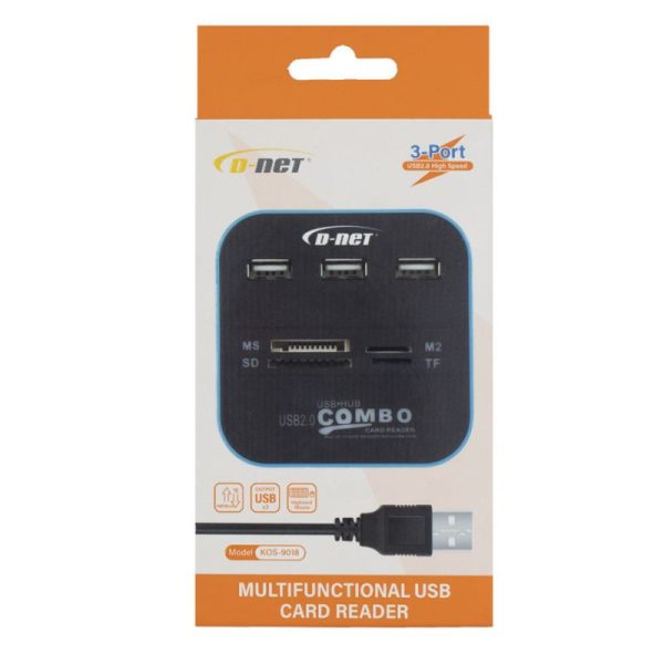 رم ریدر دی نت KS-9018COMBO USB HUB Ram Reader