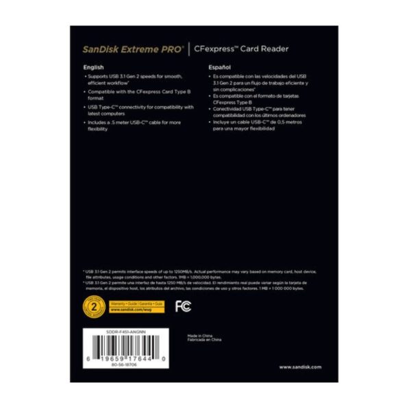 کارت ریدر سندیسک SanDisk Extreme PRO CFexpress Type B Card Reader