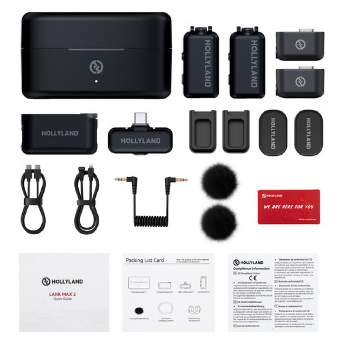 میکروفون یقه ای بی سیم Hollyland LARK MAX 2 Combo 2-Person Wireless Microphone