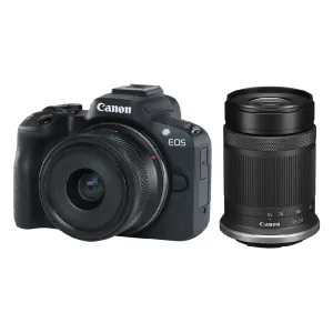 دوربین بدون آینه کانن Canon EOS R50 Mirrorless Camera Kit 18-45 & 55-210 Lens